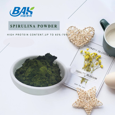 Organiczny proszek spiruliny o niższym poziomie cholesterolu, 60% białka